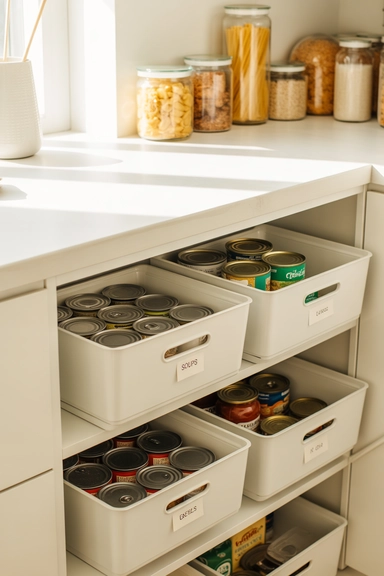 Open-Front Shelf Boxes for Category Containment