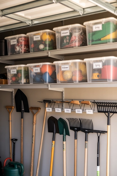 21 Smart Garage Organizing Ideas for a Clutter-Free Space 19 Seasonal Rotation Shelving