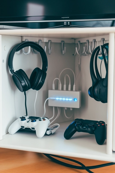  Use Built-In Shelves Around the TV for a Custom Look