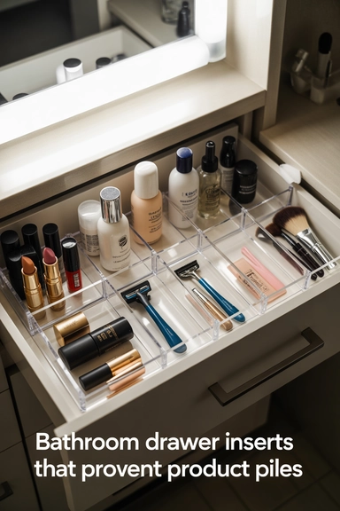  Bathroom Drawer Inserts That Prevent Product Piles