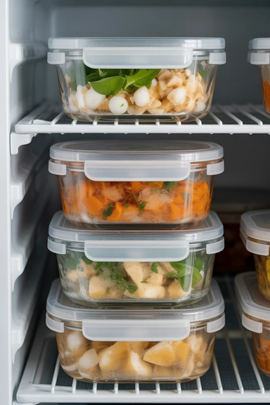 Freezer-Safe Glass Containers for Stack Stability