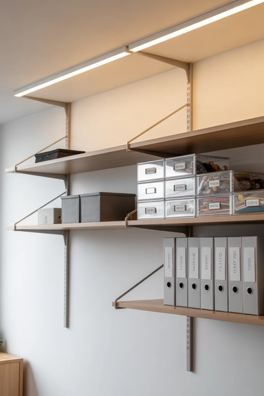 21 IKEA Craft Room Hacks That Keep Supplies Perfectly Organized 19 Ceiling-Suspended Shelves for Lightweight Craft Storage