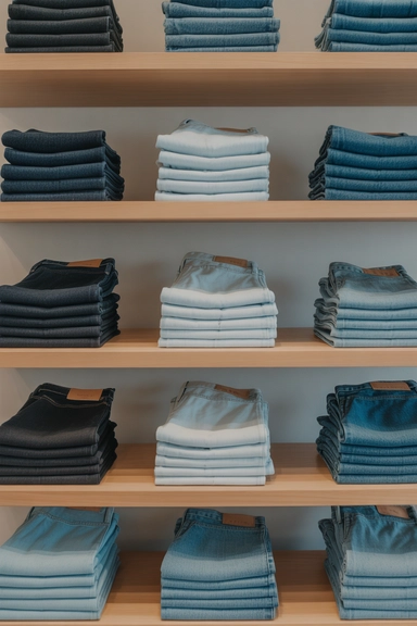 22 Jean Storage Ideas That Prevent Piles and Creases 19 Limiting Quantity to Protect Fabric and Order