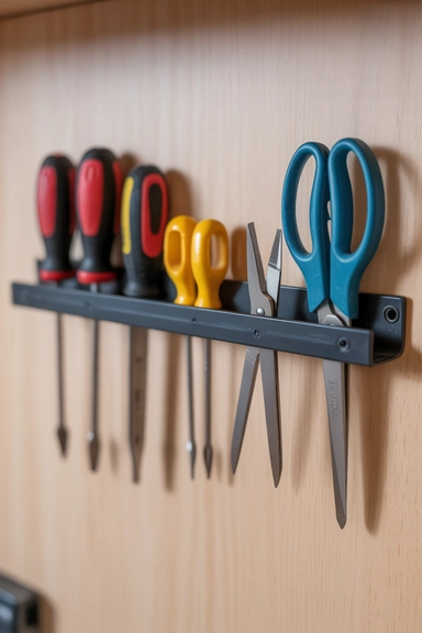 21 Utility Closet Organization Ideas That Eliminate Household Clutter 19 Magnetic Strips for Metal Tools