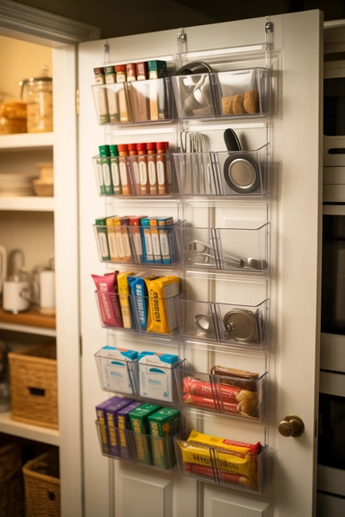 Over-the-Door Pocket Organizers for Hidden Micro-Storage