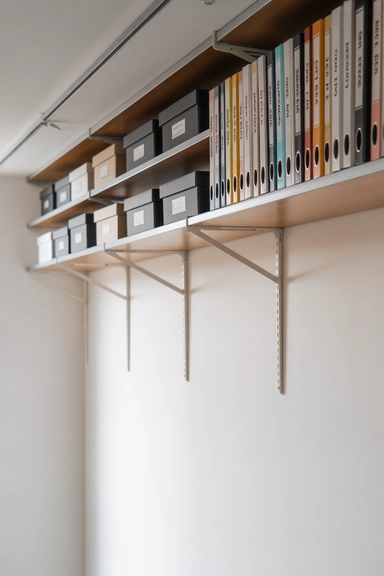 Overhead Shelf Rails for Lightweight Display and Storage