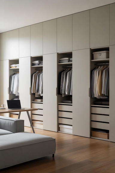PAX Wardrobes Customized for Whole-Room Storage