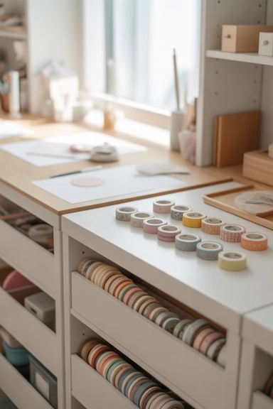 21 Washi Tape Organizing Ideas for a Tidy Craft Space 19 Storage Systems That Control Visual Noise, Not Just Clutter