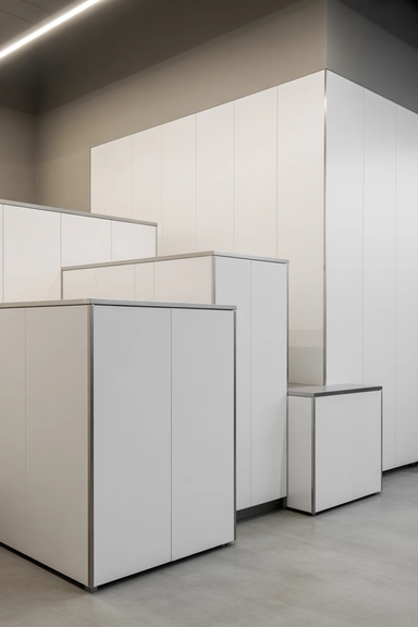 20 Tiny Rental Organization Hacks Designed for Tight Rental Spaces 19 Use Height Variation to Break Storage Monotony