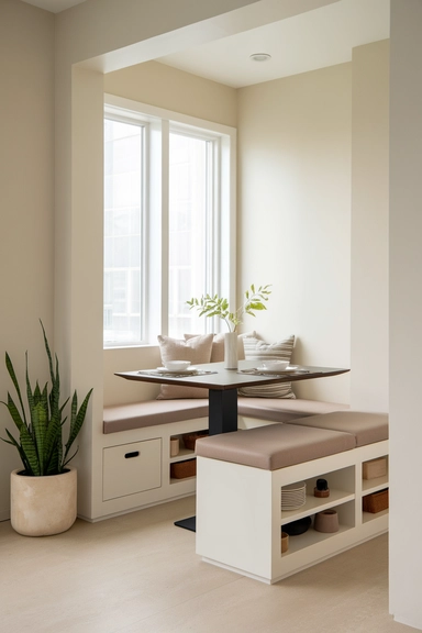 22 IKEA Dining Room Storage Ideas For Real Homes 20 Add a SMÅSTAD Modular Storage Bench for Seamless Seating and Organization