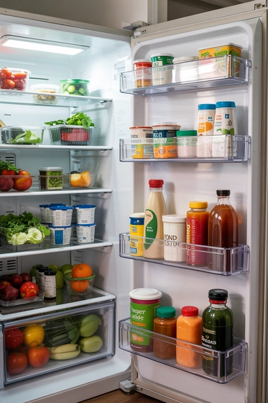 FRIDGE AND FREEZER FOOD ZONES
