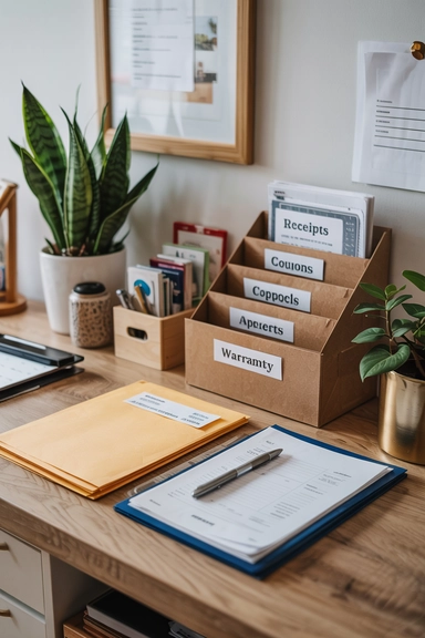MAIL AND RECEIPT SORTING ENVELOPES