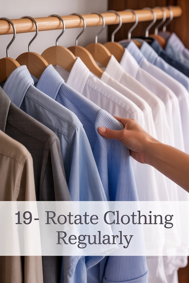 Rotate Clothing Regularly