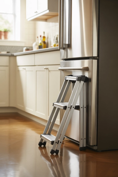 Folding Step Stools Stored Slim