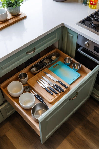 25 Small Kitchen Storage Solutions That Make Every Inch Work Better 20 Dedicated Zones for Food Prep Tools