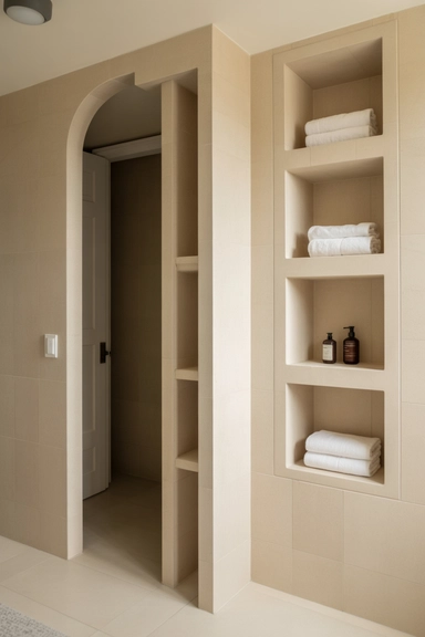Recessed Storage That Preserves Floor and Wall Space