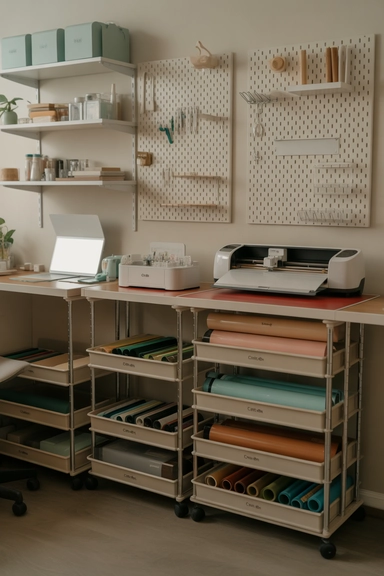 19 Cricut Organization Ideas That Keep Supplies Accessible 20 Storage Systems That Support Easy Resetting