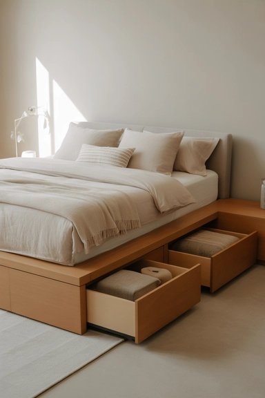 23 Bedroom Organizing Ideas That Reduce Visual Clutter Instantly 3 Bed Frames That Hide Storage Below the Sightline