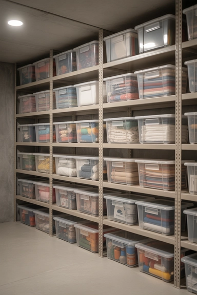 Clear Storage Bins for Instant Visibility
