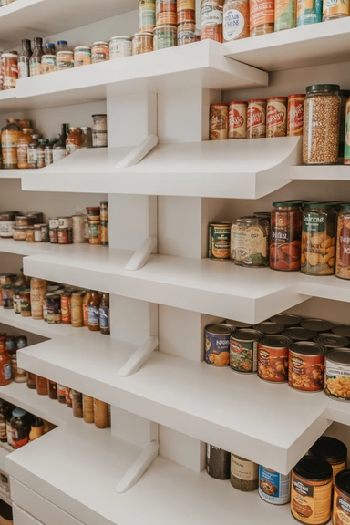 Install Tiered Shelf Risers