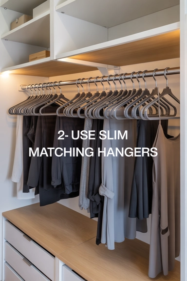Use Slim Matching Hangers