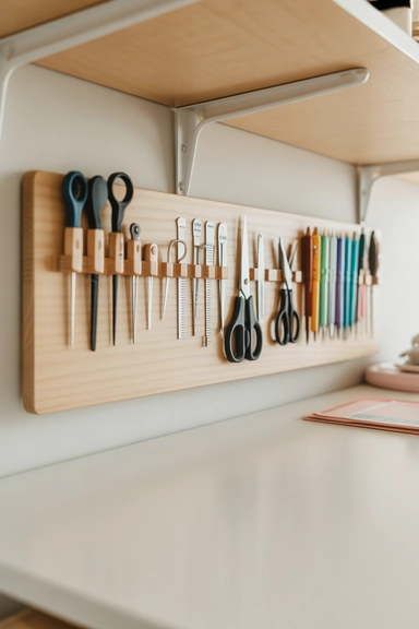 19 Cricut Organization Ideas That Keep Supplies Accessible 3 Wall-Mounted Tool Holders for Cricut Accessories