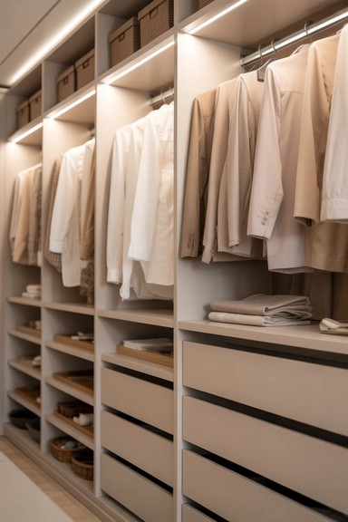 21 Hidden Storage Solutions That Keep Clutter Completely Out of Sight 21 Built-In Closets With Secondary Hidden Storage Layers