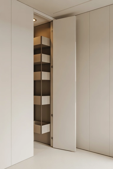 Door Storage That Works Behind Open Doors