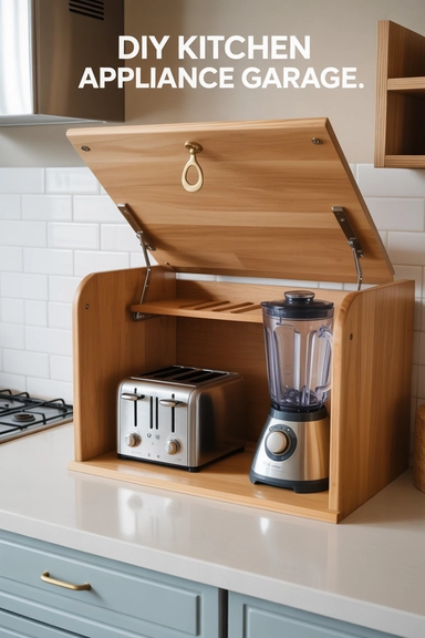 DIY Kitchen Appliance Garage