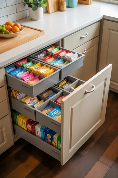 Dedicated Snack Drawers for Controlled Chaos