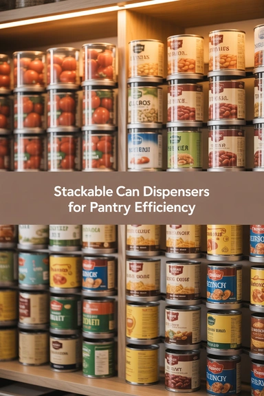 21 Smart Space Saving Kitchen Hacks That Reduce Daily Clutter 21 Stackable Can Dispensers for Pantry Efficiency
