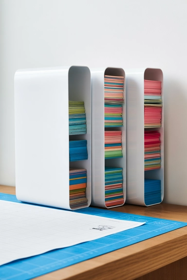 Vertical Scrap Paper Slots Using Magazine Holders