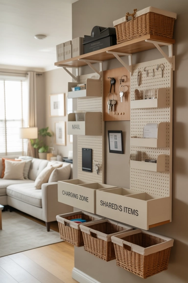 21 Wall Organizer Ideas That Keep Surfaces Clutter-Free 21 Wall Organizer Ideas for Shared Living Areas
