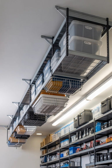 22 Genius Garage Ceiling Storage Ideas to Maximize Overhead Space 22 Modular Overhead Storage Expansion Systems