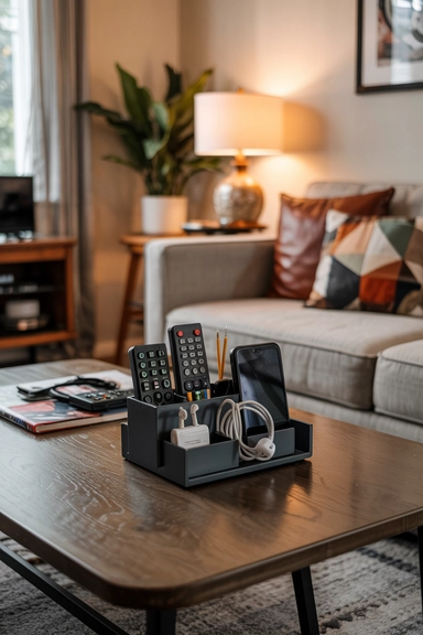 REMOTE CONTROL AND TECH ACCESSORY HOLDERS
