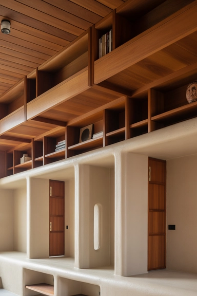 21 Hidden Storage Solutions That Keep Clutter Completely Out of Sight 22 Structural Voids Repurposed for Invisible Storage
