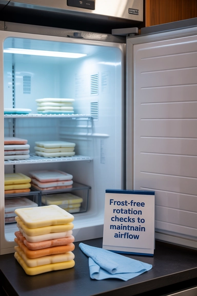 Frost-Free Rotation Checks to Maintain Airflow