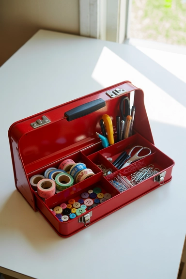 Old Toolboxes Repurposed as Portable Storage Stations