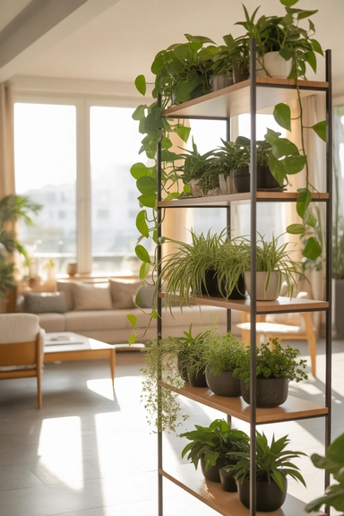 22 Vertical Storage Ideas That Reclaim Floor Space and Clear Visual Clutter 22 Tall Indoor Plant Shelving That Lifts Greenery Off the Floor