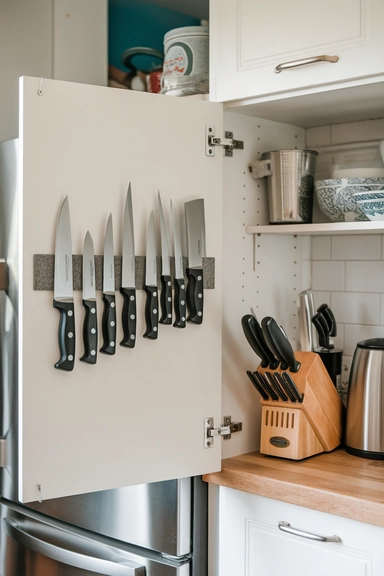 23 Rental Kitchen Organization Ideas For Real Homes 22 Add a Foldable Step Stool with Storage