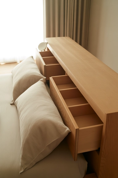 23 Bedroom Organizing Ideas That Reduce Visual Clutter Instantly 23 Hidden Storage for Items Used Only at Night