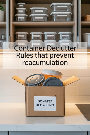 Container Declutter Rules That Prevent Reaccumulation