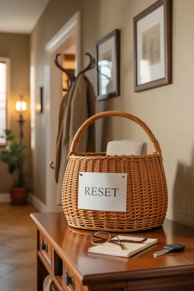 DIY Weekly Reset Basket System