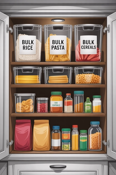 Designated “Backstock” Zones for Bulk Item Control