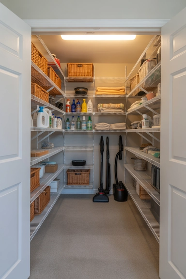 22 Vertical Storage Ideas That Reclaim Floor Space and Clear Visual Clutter 23 Full-Height Utility Closets That Contain Household Overflow