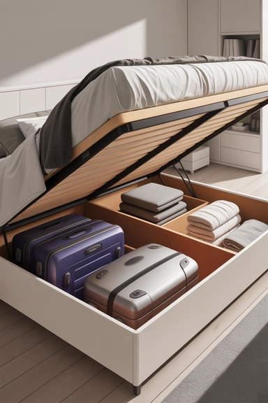 23 Small Bedroom Organizing Hacks That Maximize Every Inch 23 Under-Mattress Lift Beds for Bulk Storage Access