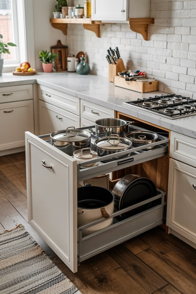 KITCHEN DRAWER POT LID ORGANIZERS