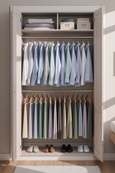  Multi-Level Closet Rod Systems That Double Hanging Capacity