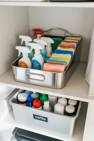 Household Supply Stations That Prevent Random Storage