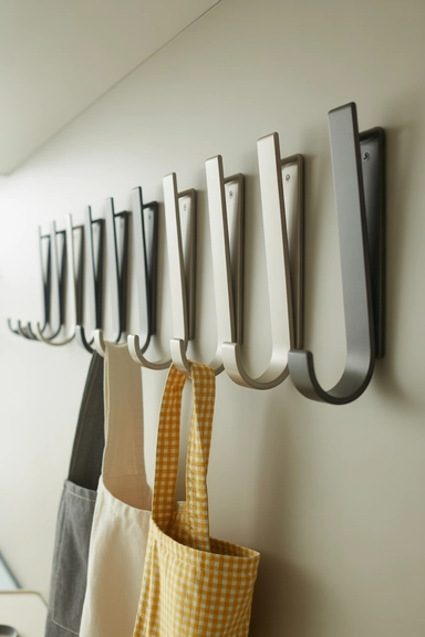 25 Small Kitchen Storage Solutions That Make Every Inch Work Better 25 Foldable Wall Hooks for Flexible Storage